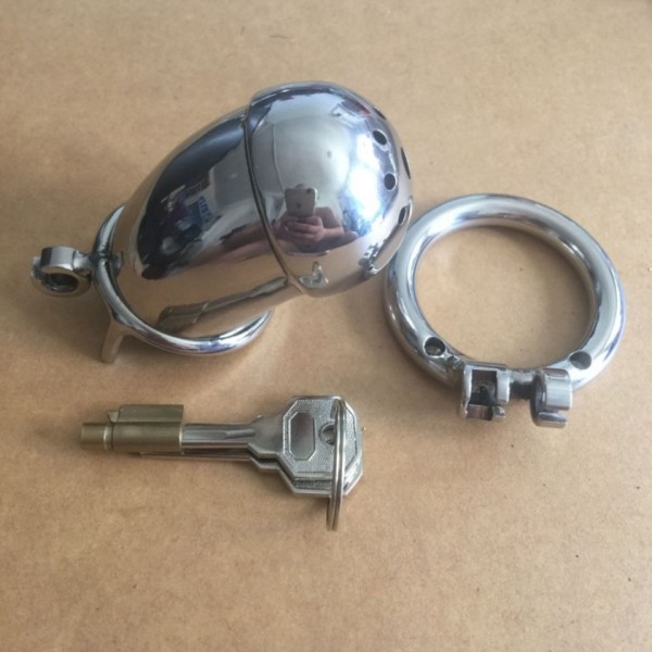 Stainless Steel Male Chastity Device / Stainless Steel Chastity Cage. Артикул: IXI48362