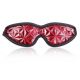 Mask with closed eyes red with elastic band Fantasy Crocodile Pattern Blindfold