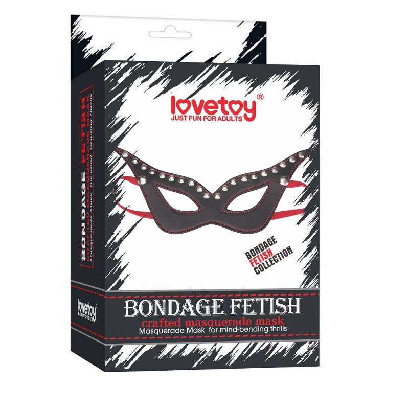 Кожаная фетиш маска Bondage Fetish Masquerade Mask. Артикул: IXI48835