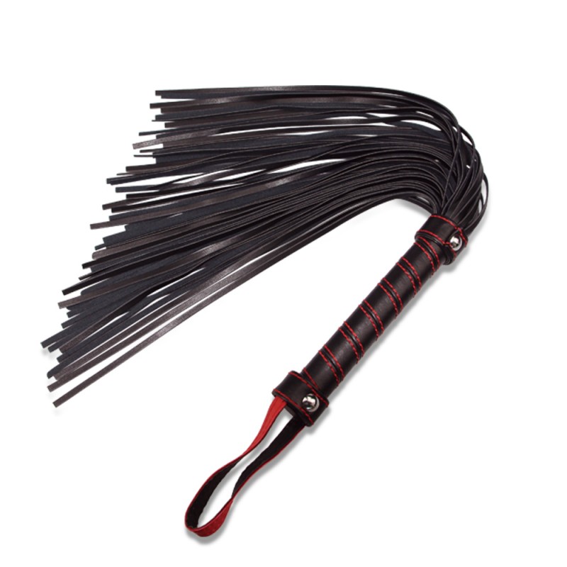 Плеть с рукояткой черно-красная Bondage Fetish Beginners Flogger. Артикул: IXI48840