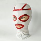 White latex mask
