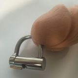 Chastity device for penis with lock