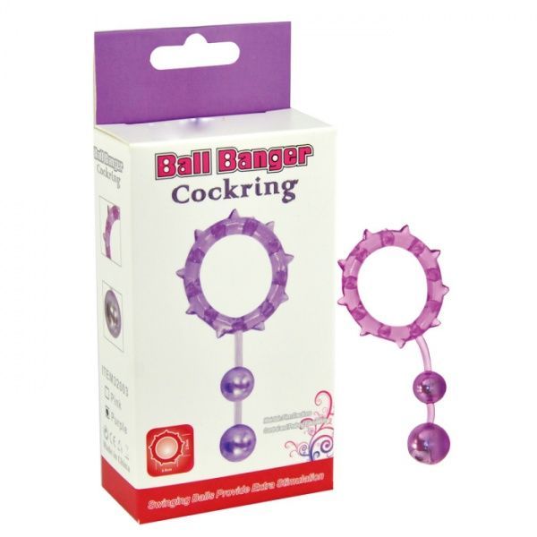 Ring with 2 wielawski balls Ball Banger Cock Ring. Артикул: IXI49057