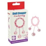 Cock ring with 3 consoling balls