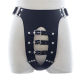 Sexy Black Womens Chastity Belt Briefs