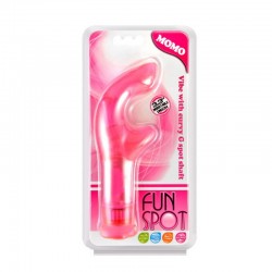 Вибратор розовый мультискоростной Fun Spot MOMO по оптовой цене