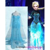 Elsa Princess Blue Sequined Cosplay Costume