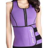 hot Power Slim Belt Purple Women Latex Corset