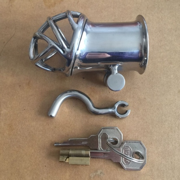 Stainless Steel Male Chastity Device / Stainless Steel Chastity Cage. Артикул: IXI50008