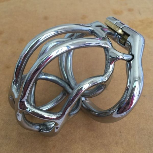 Stainless Steel Male Chastity Device / Stainless Steel Chastity Cage. Артикул: IXI50013