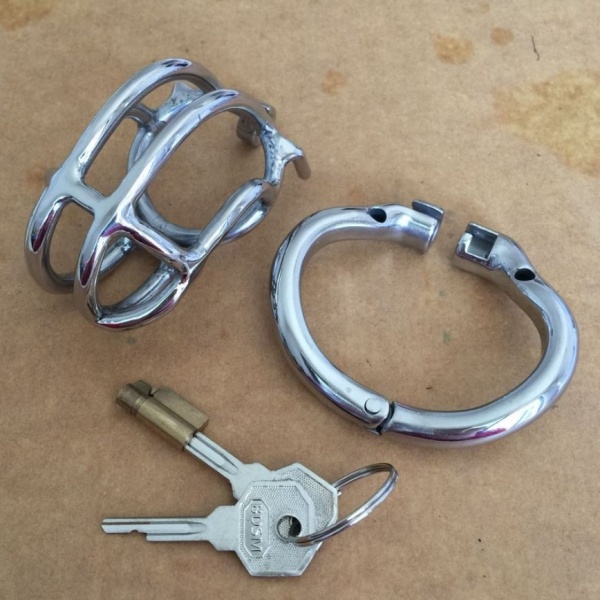 Stainless Steel Male Chastity Device / Stainless Steel Chastity Cage. Артикул: IXI50013