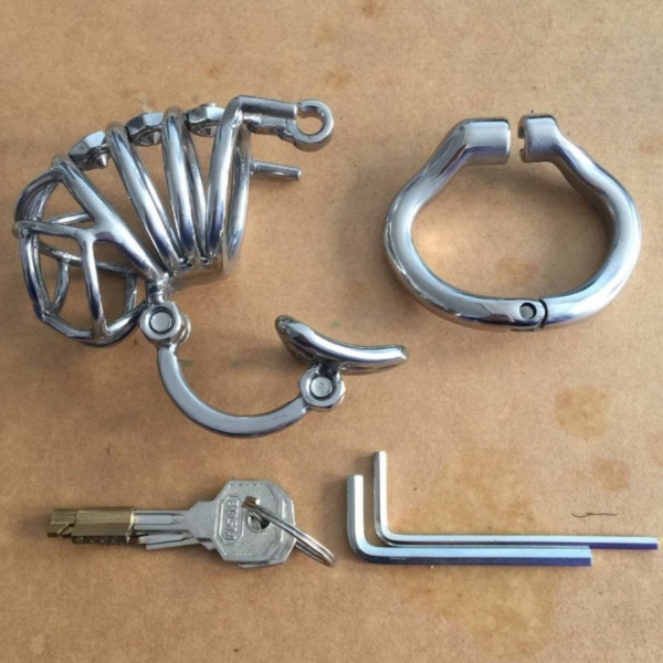 Stainless Steel Male Chastity Device / Stainless Steel Chastity Cage. Артикул: IXI50048