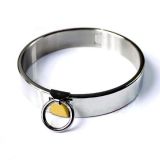 Female Luxury Stainless Steel Heavy Duty Collar with Brass Lock Joints   