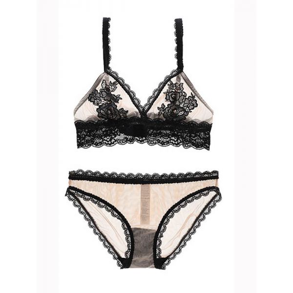 Black Lace Lingerie Sets. Артикул: IXI51137