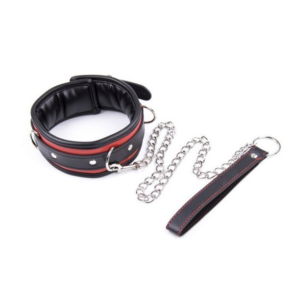 Кожаный ошейник с мягкой подкладкой Unisex. Артикул: IXI51254