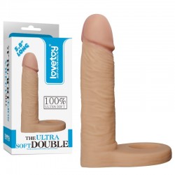 Cock attachment with anal stimulator The Ultra Soft Double 5.8