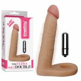 Penis attachment for anal stimulation The Ultra Soft Double Vibrating 6.25