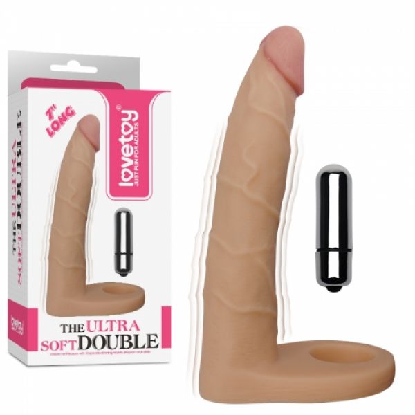 Насадка на пенис для анальной стимуляции The Ultra Soft Double Vibrating 7.0. Артикул: IXI51396