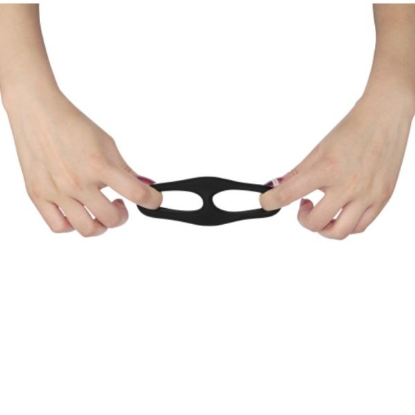 Эрекционное кольцо двойное черное Ultra Soft Platinum Cure Silicone Cockring. Артикул: IXI51589