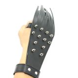 Nozzle-lash for a cats hand, with spikes made of eco-leather