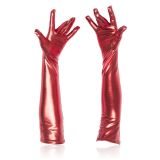 Красные длинные перчатки