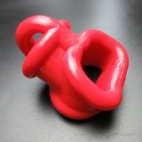 TPR Annex Erection Enhancer Sex-Toys for Men - Red   