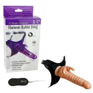 Strapon with vibration harness-Rabbit Dong. Артикул: IXI52620