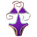 Purple swimsuit neoprene