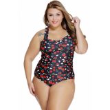 Swimsuit with cherry print