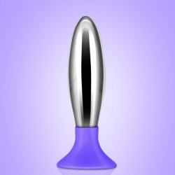 Анальная металлическая пробка Premimum Combined Butt Plug Bobby Purple по оптовой цене