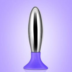    Premimum Combined Butt Plug Bobby Purple   