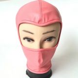 Latest PU-Leather hood Showing Eyes PINK