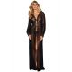 Sheer Long Sleeve Lace Robe with Thong