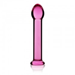 Pink glass dildo Glass Romance