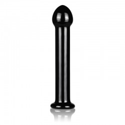 Black glass dildo Glass Romance