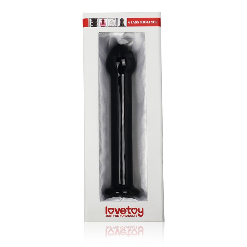 Black glass dildo Glass Romance. Артикул: IXI53924