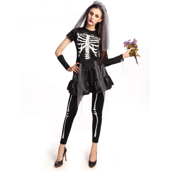 Women Black Bride Costume Dress Suit. Артикул: IXI53980