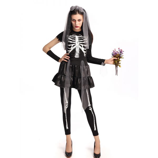 Women Black Bride Costume Dress Suit. Артикул: IXI53980