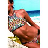 Swimsuit with tribal print