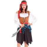 Brown One Size Off Shoulder Pirate