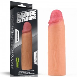 Супер реалистичная удлиняющая насадка на пенис телесная Revolutionary Silicone Nature Extender по оптовой цене
