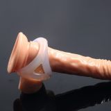 silicone penis and scrotum bondage 3 ring   