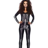 Skull Adult Women Halloween Catsuit Costume