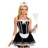 halter neck french maid costume