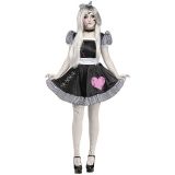 Black One Size Broken Lolita Doll Halloween Costume