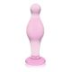 Anal dildo made of glass pink Glass Romance