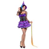 Purple 3pcs Wondrous Witch Costume