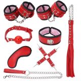 8-piece set, red for bdsm games