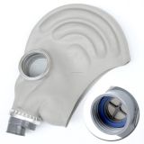 Rubber Hood White Gas Mask   