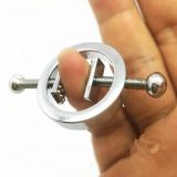 Pair of stainless steel nipple clamps